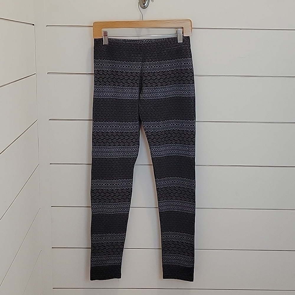 Threads 4 Thought leggings lounge pants medium grey and black